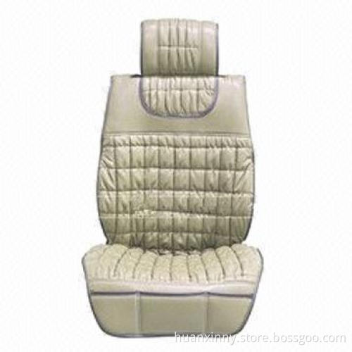 Washed leather car seat cushion